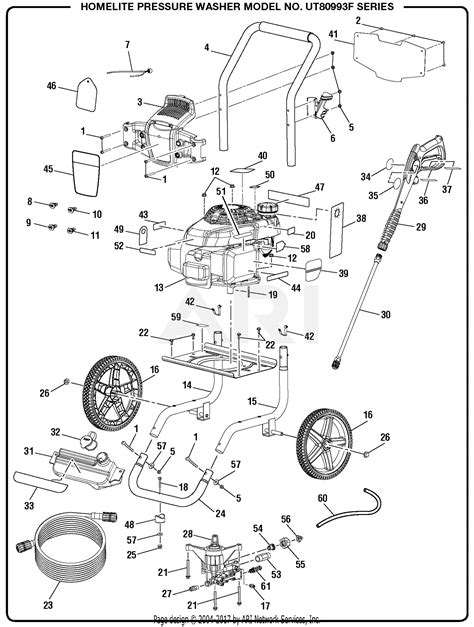 homelite power washer replacement parts